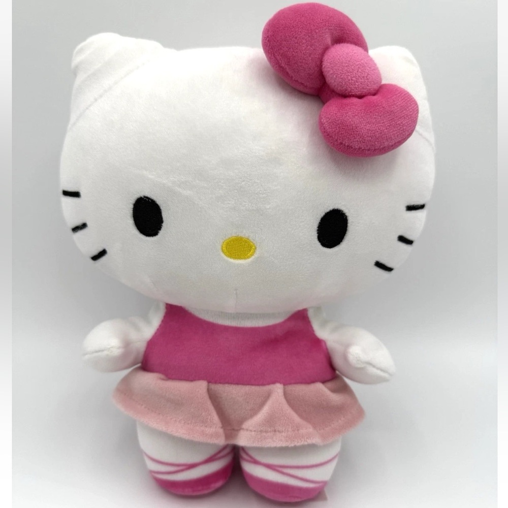 Sanrio Hello Kitty Cute Pink Ballerina 9" Plush Figure Stuffed Girls Doll Gift